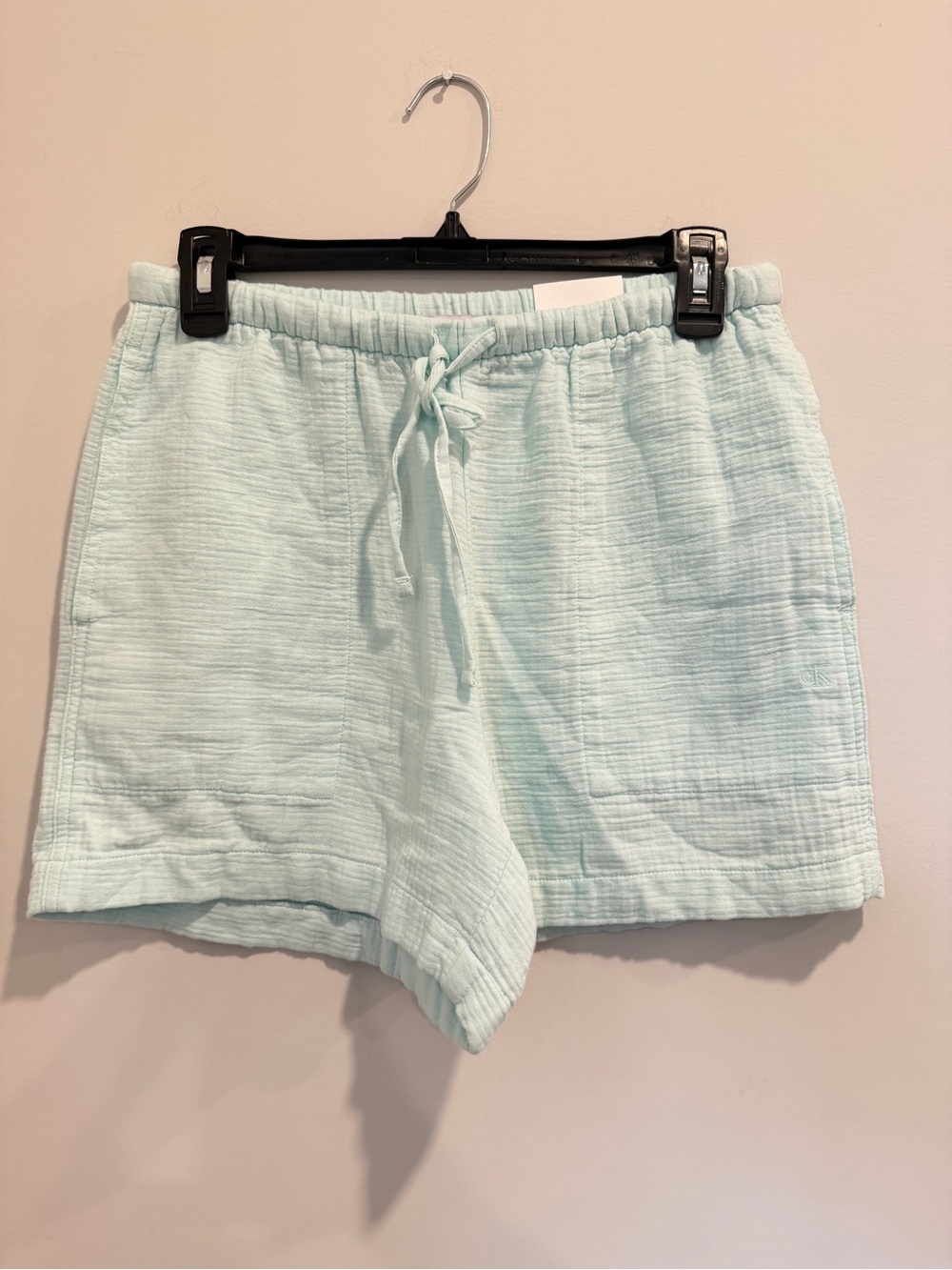 Calvin Klein Mint Green Drawstring Shorts